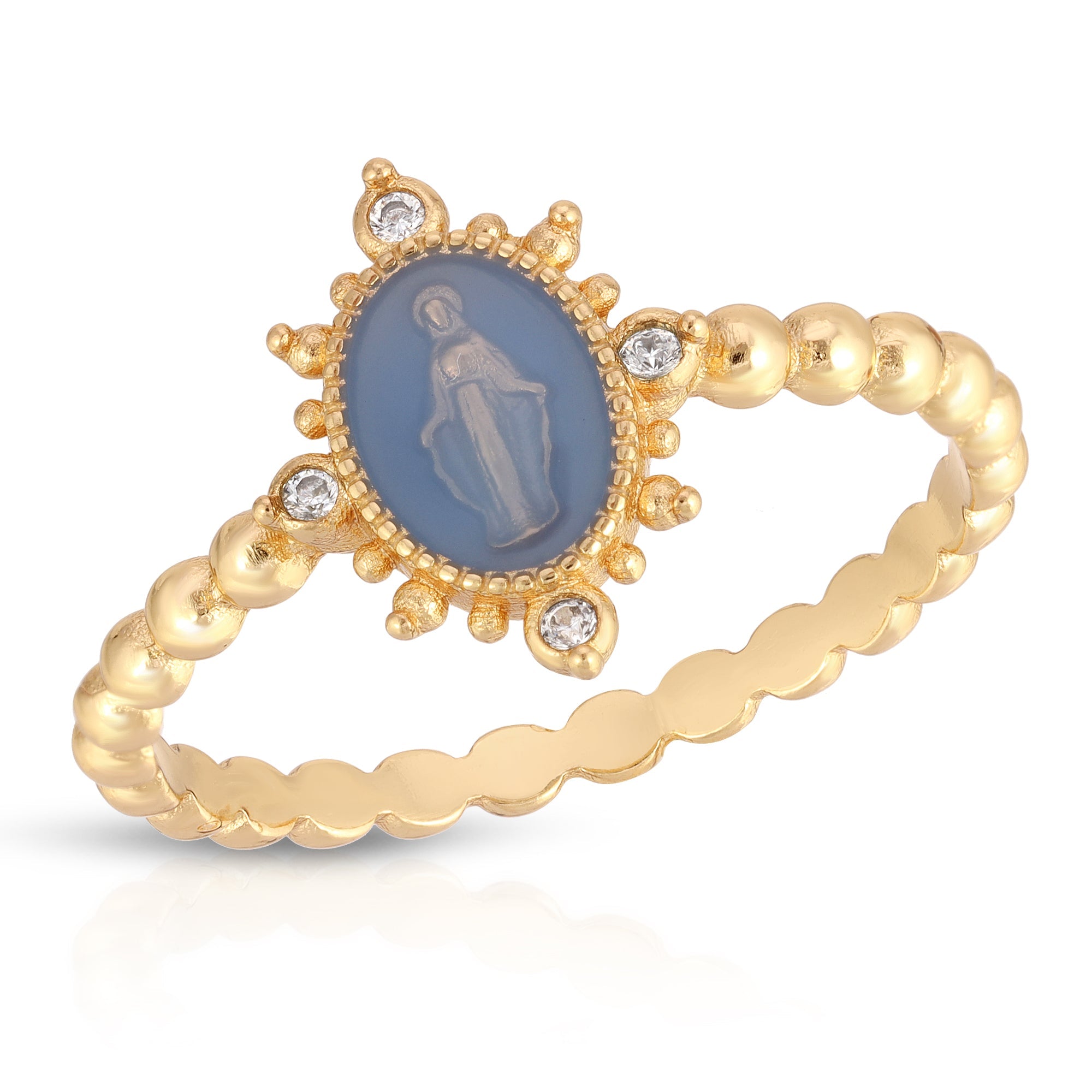 French Blue Lady Lourdes Ring